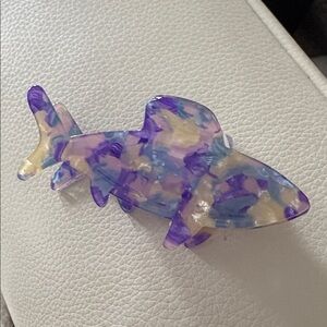 Purple Marble Hair Claw! A Classy Chic Boutique Multicolor Shark Hair Clip!